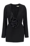 Magda Butrym '37' V-neckline Floral Long Sleeves Dress