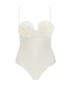 Magda Butrym One-piece Flower Swims In White