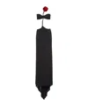 Magda Butrym 3d Rose Dress In Black