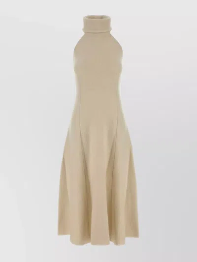 MAGDA BUTRYM A-LINE HALTER NECK SLEEVELESS KNIT DRESS