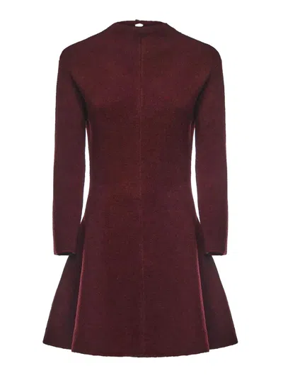 Magda Butrym A-line Knit Mini Dress In Red