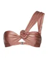 Magda Butrym A Word Shoulder Flower Swimming Jacket In Pink