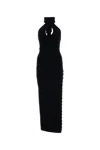 Magda Butrym Black Button Maxi Dress In Black