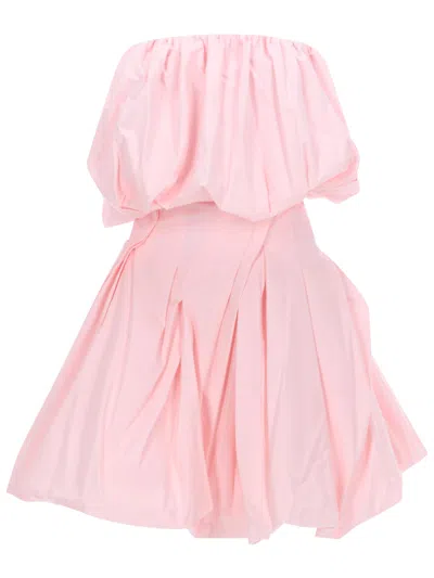 Magda Butrym Abito In Popeline Di Cotone In Pink