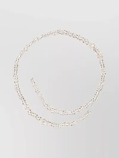Magda Butrym Adjustable Silver-tone Bracelets Rhinestone Embellishments