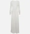 Magda Butrym Alpaca-blend Maxi Dress In Grey