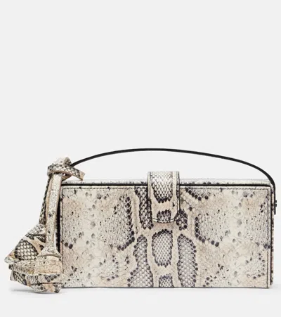 Magda Butrym Apolonia Snake-effect Leather Clutch In Animal Print