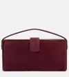 Magda Butrym Apolonia Suede Clutch In Burgundy
