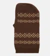 Magda Butrym Argyle Wool Hood In Brown
