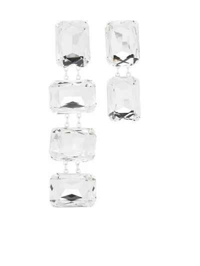 Magda Butrym Asymmetric Dangle Earrings In Silver