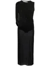 Magda Butrym Asymmetrisches Midikleid In Schwarz