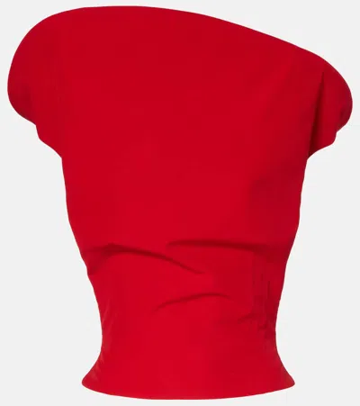 Magda Butrym Asymmetric Top In Red