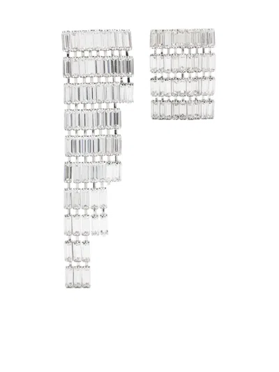 Magda Butrym Asymmetrical Crystal Fringe Earrings