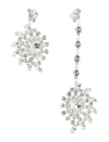 Magda Butrym Asymmetrical Crystal Scatter Drop Earrings