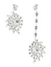 Magda Butrym Asymmetrical Crystal Scatter Drop Earrings In Not Applicable