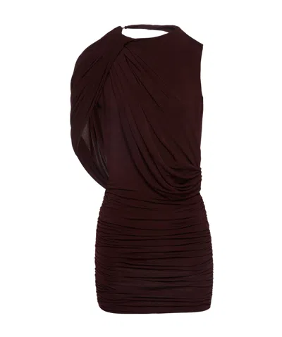 MAGDA BUTRYM MAGDA BUTRYM ASYMMETRICAL DRAPED MINI DRESS