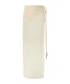 Magda Butrym Asymmetrical Embellished Maxi Skirt In White