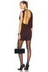 Magda Butrym Asymmetrical Mini Dress In Bordeaux