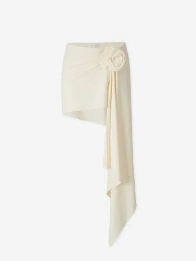 Magda Butrym Asymmetrical Mini Skirt In Neutral