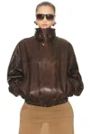 Magda Butrym Aviator Jacket In Brown