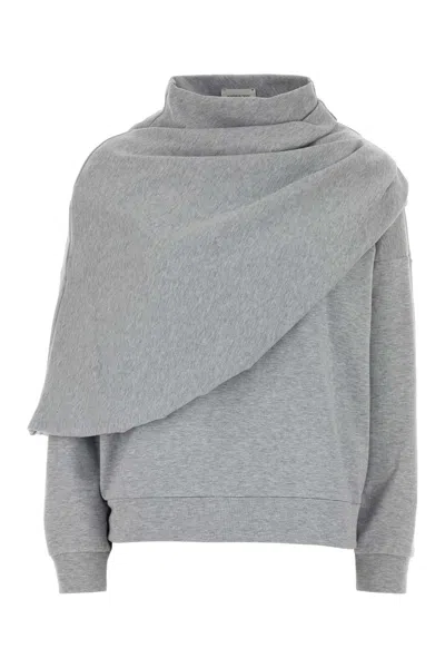 Magda Butrym Aw26 Blouse 13 Grey In Gray