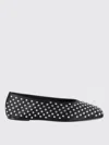 Magda Butrym Black Satin Ballerinas In Black