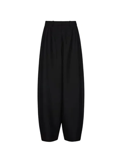Magda Butrym Belt Loop Lantern Pants In Black