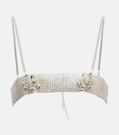 Magda Butrym Bandeau Crystal Jewelry Top