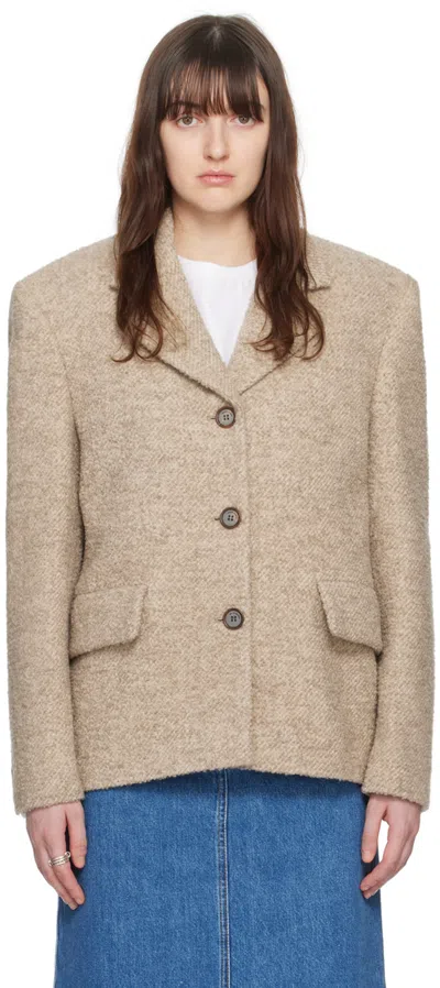 Magda Butrym Beige Button Coat