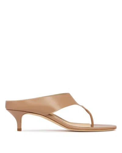 Magda Butrym Beige Leather Thong Sandals In Multi