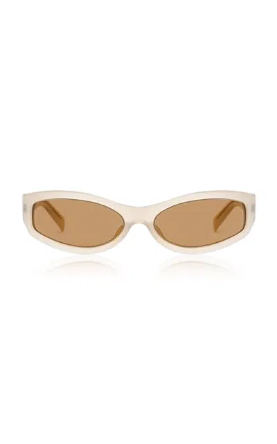 Magda Butrym Beige Slim Sunglasses In Multi