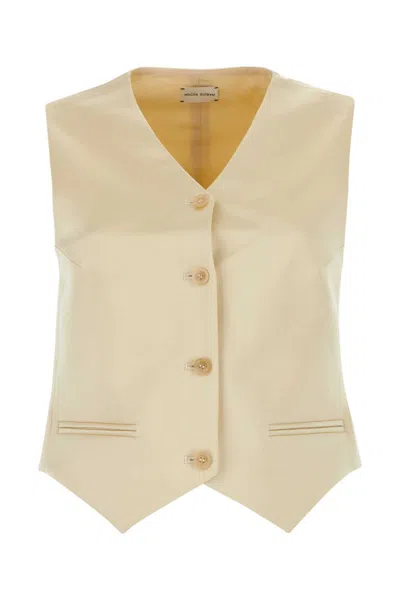 MAGDA BUTRYM BEIGE V NECK VEST