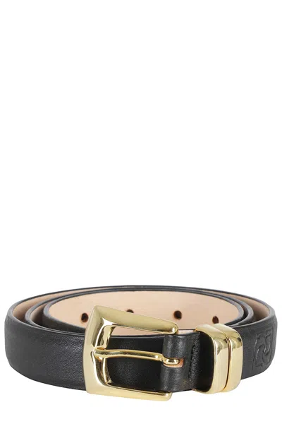 Magda Butrym Logo-debossed Leather Belt In Brown