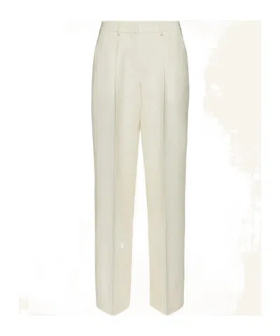 Magda Butrym Belt-loop Casual Pants In White