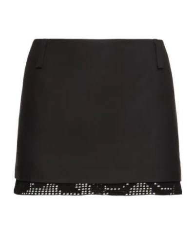 Magda Butrym Belt-loop Skirt In Black