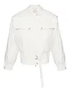 Magda Butrym Belted Bomber Jacket In Multi