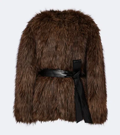 Magda Butrym Belted Jacket In Brown