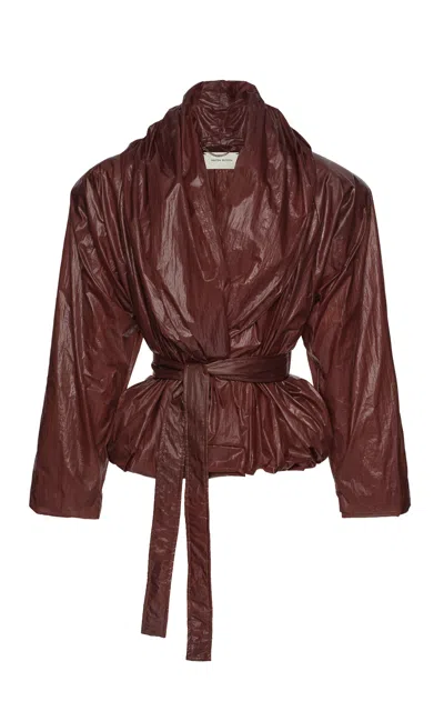 Magda Butrym Belted Jacket In Brown