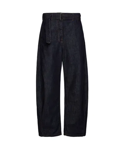 Magda Butrym Belted Jeans In Black