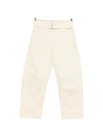 Magda Butrym Belted Jeans In Neutral