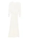 Magda Butrym Belted Knitted Dress In White