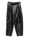Magda Butrym Belted Leather Trousers In Black