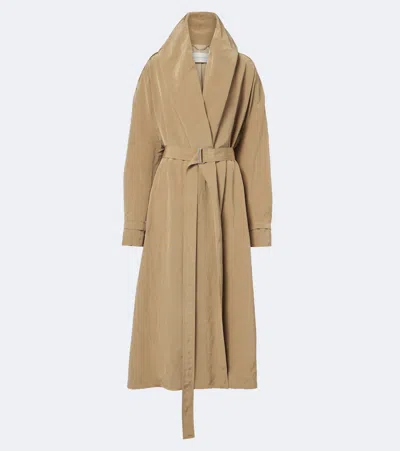 Magda Butrym Belted Technical Coat In Brown
