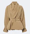 Magda Butrym Belted Technical Jacket In Brown