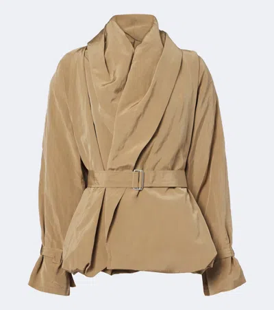 Magda Butrym Belted Technical Jacket In Beige