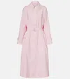 Magda Butrym Belted Trench Coat In Pink