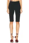 Magda Butrym Womens High-rise Woven Capri Shorts Black In Black
