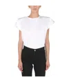 Magda Butrym T-shirt With Padded Shoulders In White