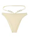 Magda Butrym Pearl-detailing Bikini Bottoms In Nude