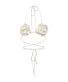 Magda Butrym Bikini Top In White